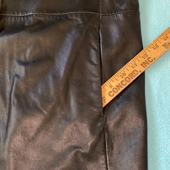 WORTHINGTON lambskin leather longline vintage classic button coat jacket size L - Picture 12 of 12